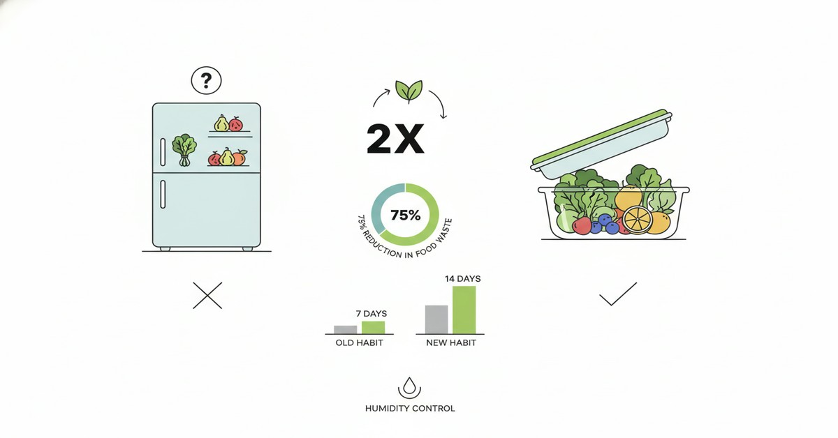 The Counterintuitive Kitchen Habit That Dramatically Extends Produce Life